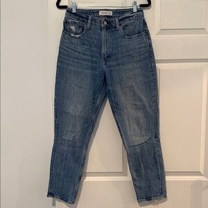 Abercrombie & Fitch Curve Love High Rise Mom Jeans - Size 6R/28